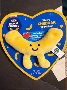 Kraft Mac & Cheese Plush Cheddar Mascot - Yellow